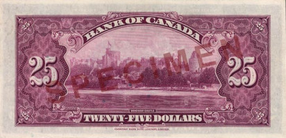 25 dollars - Banque du Canada