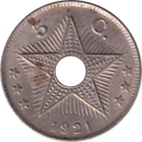 5 centimes - Belgisch Congo