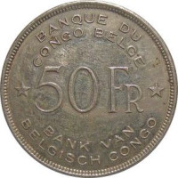 50 francs - Belgisch Congo