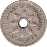 6 pence - British New Guinea