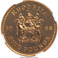 5 pounds - Colony of Rhodesia