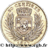 50 centimes - Congo Free State