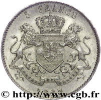 5 francs - Congo Free State