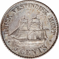 5 cents - Danish West Indies