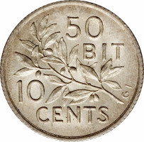 10 cents - Danish West Indies