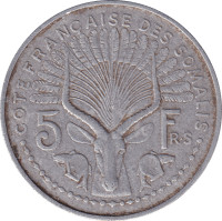 5 francs - Côte française des Somalis