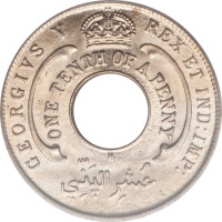 1/10 penny - Colonies générales et Nigéria