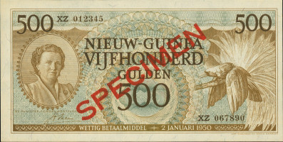 500 gulden - Netherlands New Guinea