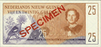25 gulden - Netherlands New Guinea