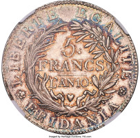 5 francs - Piedmont Republic