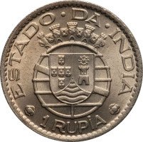 1 rupia - Portuguese India