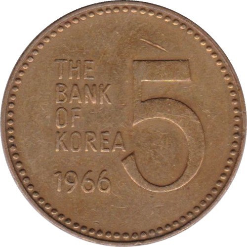 5 won - Corée du Sud