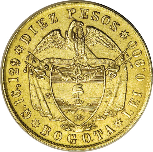 10 pesos - United States of Columbia