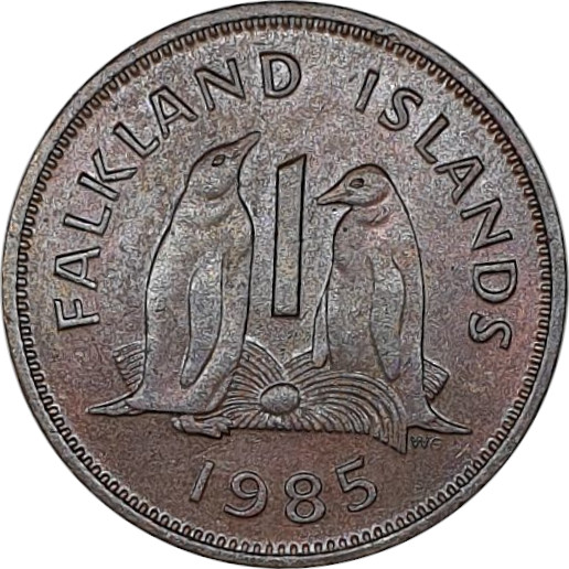 1 penny - Elizabeth II - Young bust