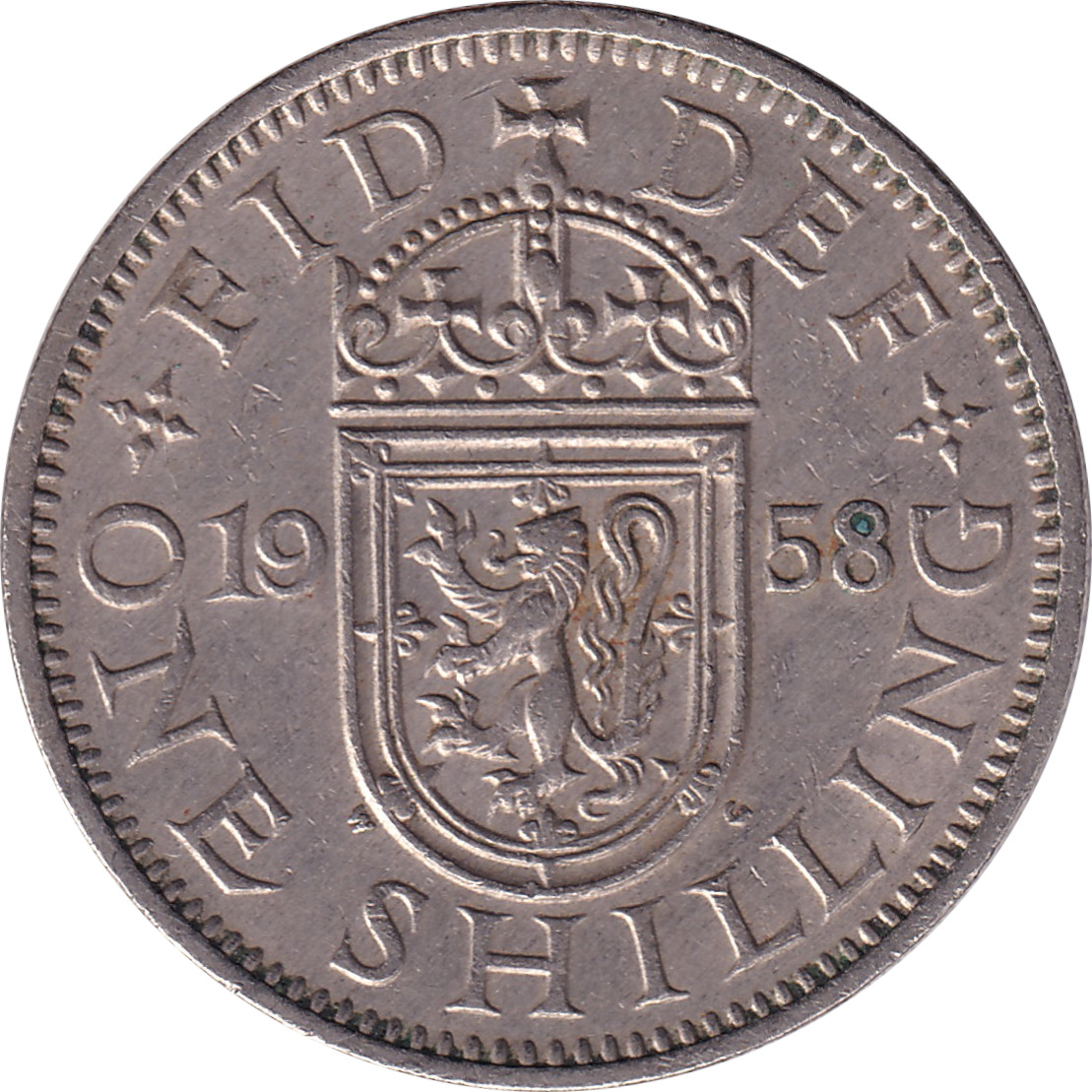 1 shilling - Elizabeth II - Blason écossais