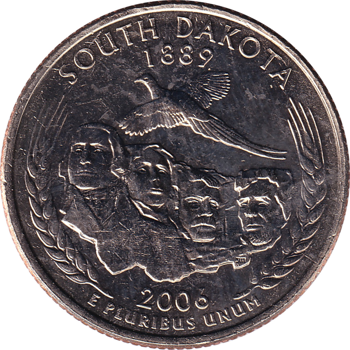 1/4 dollar - Dakota du Sud