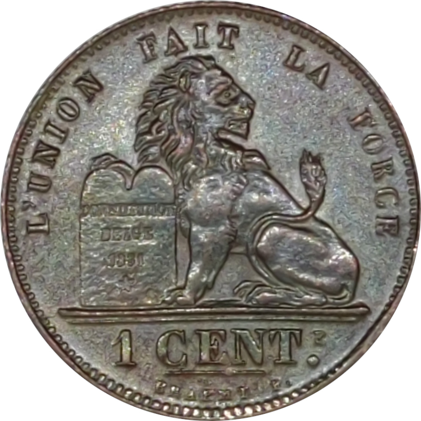 1 centime - Leopold II