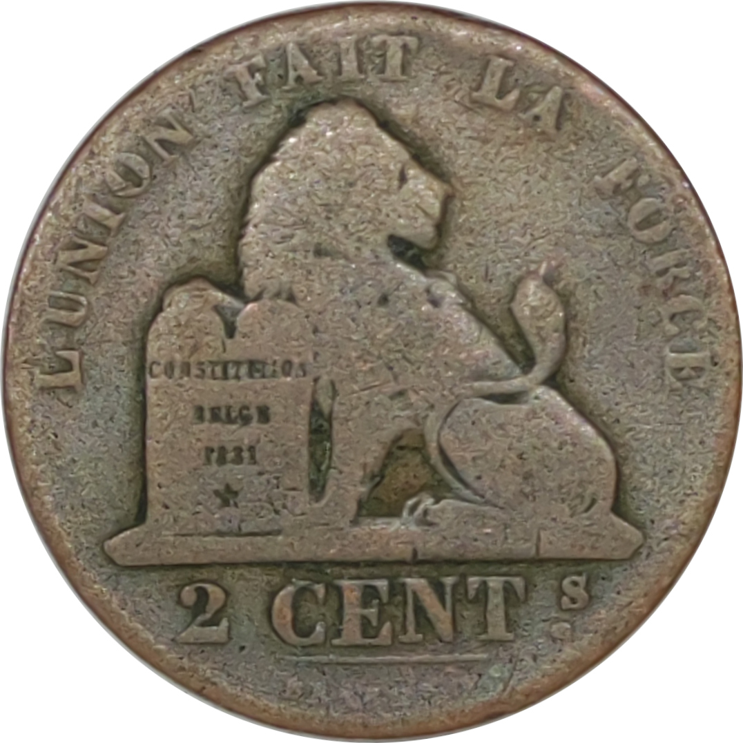 2 centimes - Leopold I