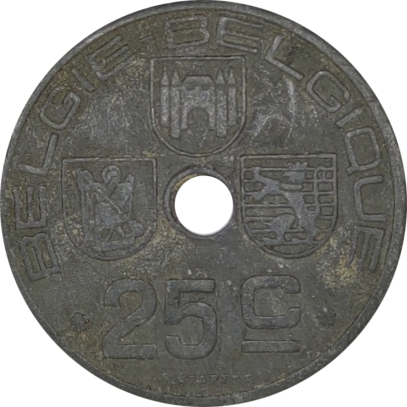 25 centimes - Léopold III