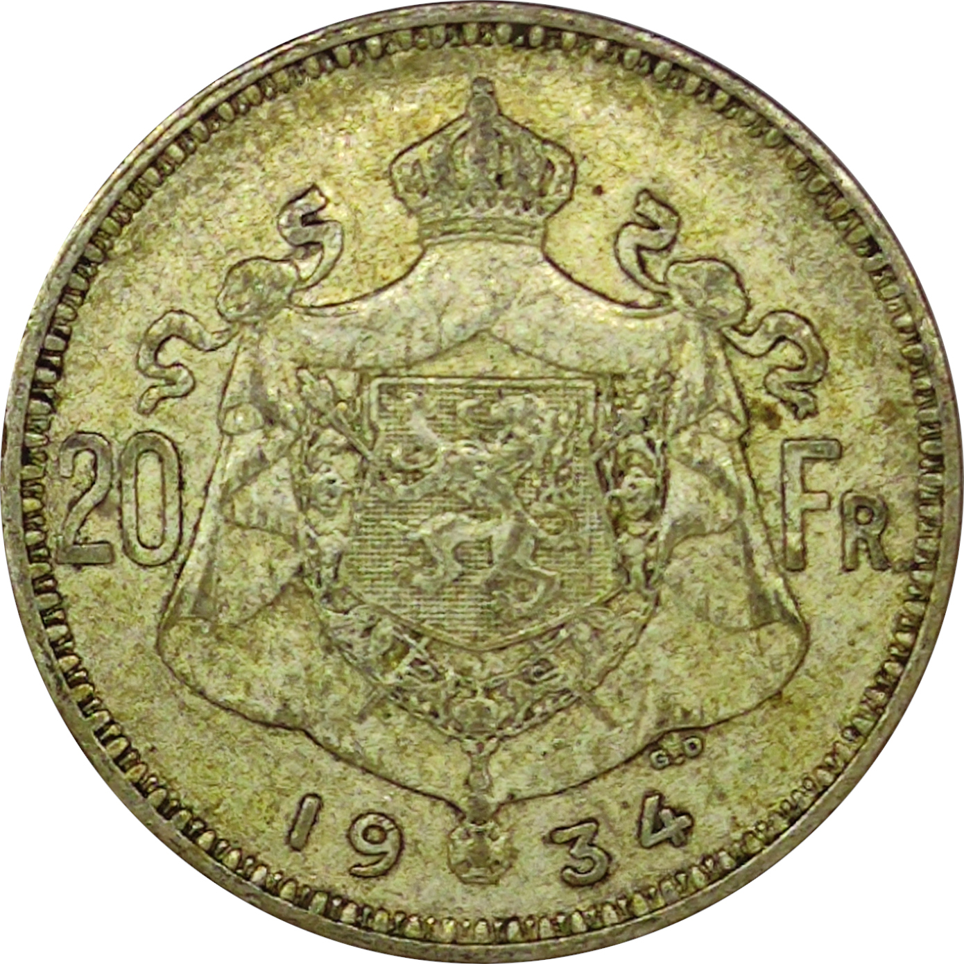 20 francs - Albert - Rau - Argent