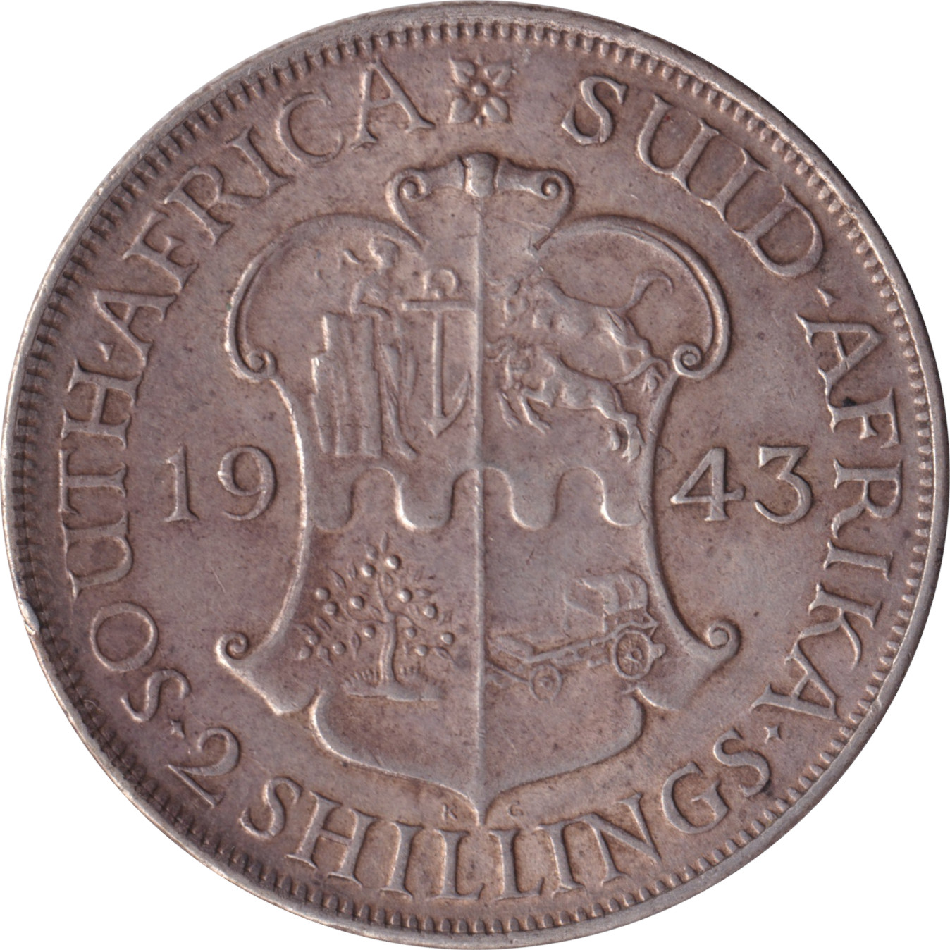 2 shillings - George VI