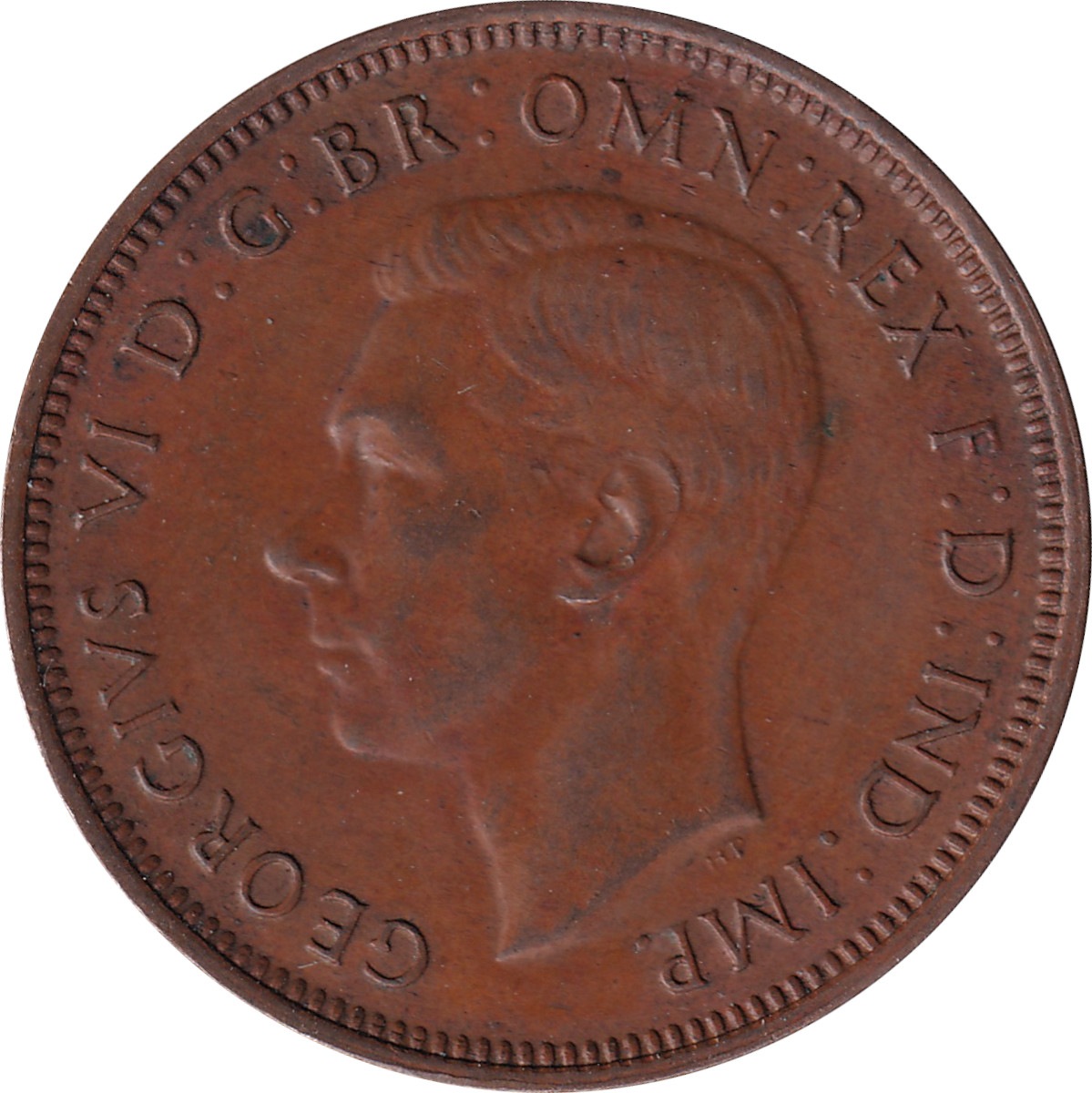 1/2 penny - George VI - Kangourou