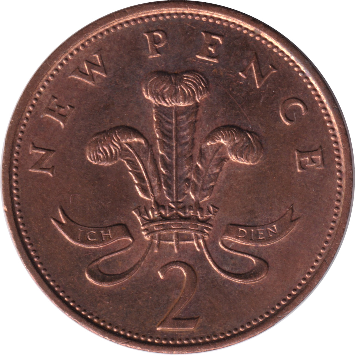2 pence - Elizabeth II - Young bust