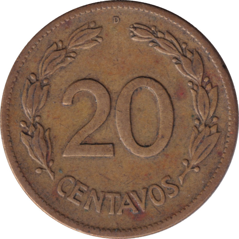 20 centavos - Armoiries
