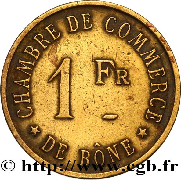 1 franc - Bône - Copper