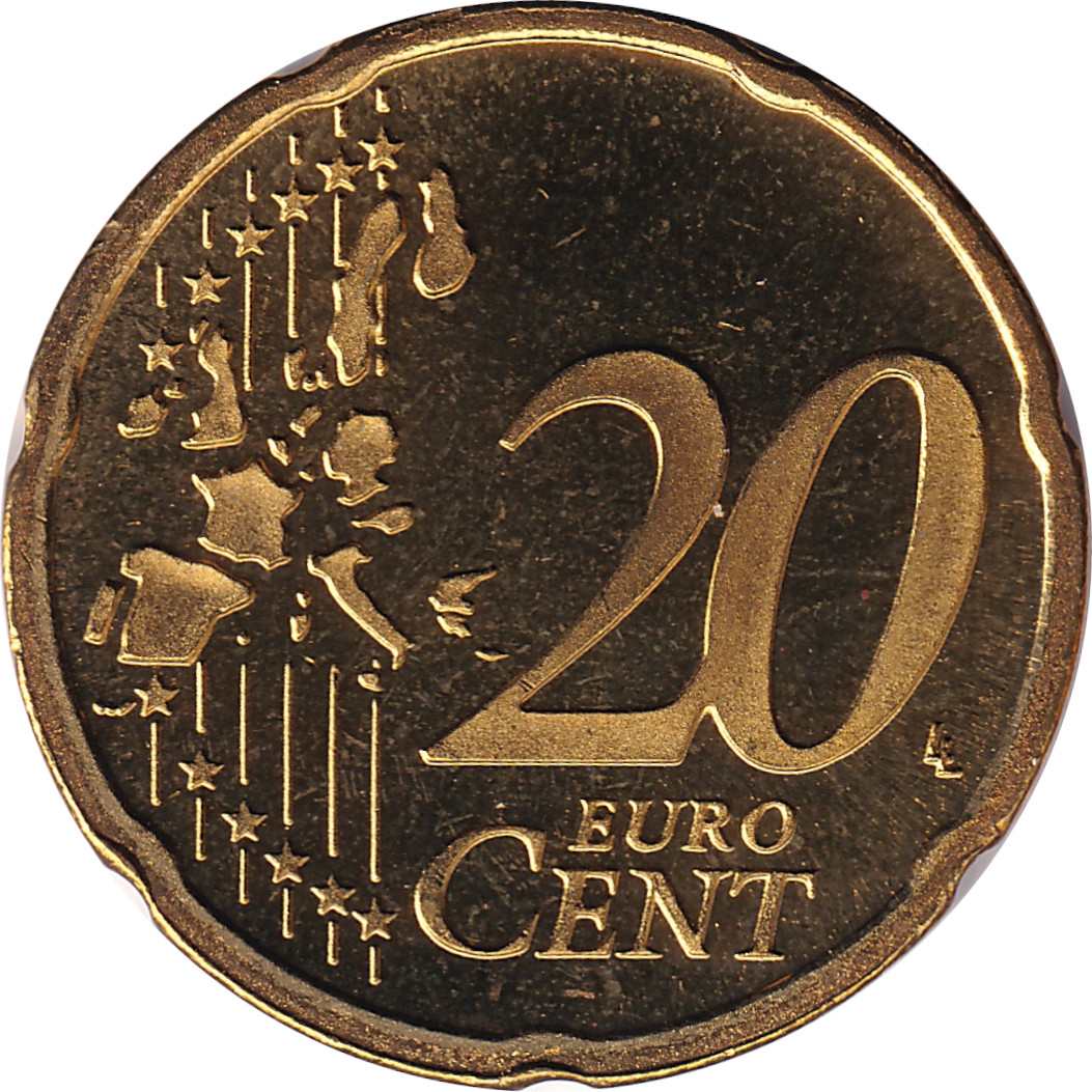 20 eurocents - Béatrix - Carte éclatée
