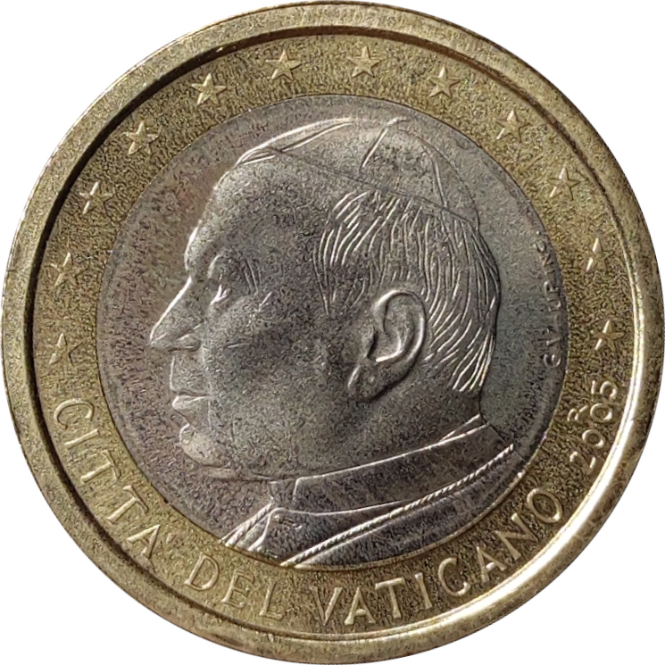 1 euro - John Paul II