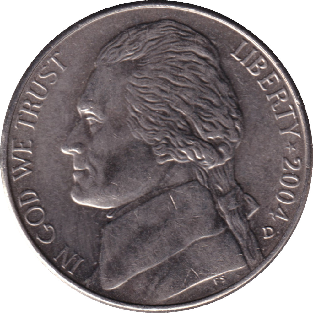 5 cents - Jefferson - Bateau