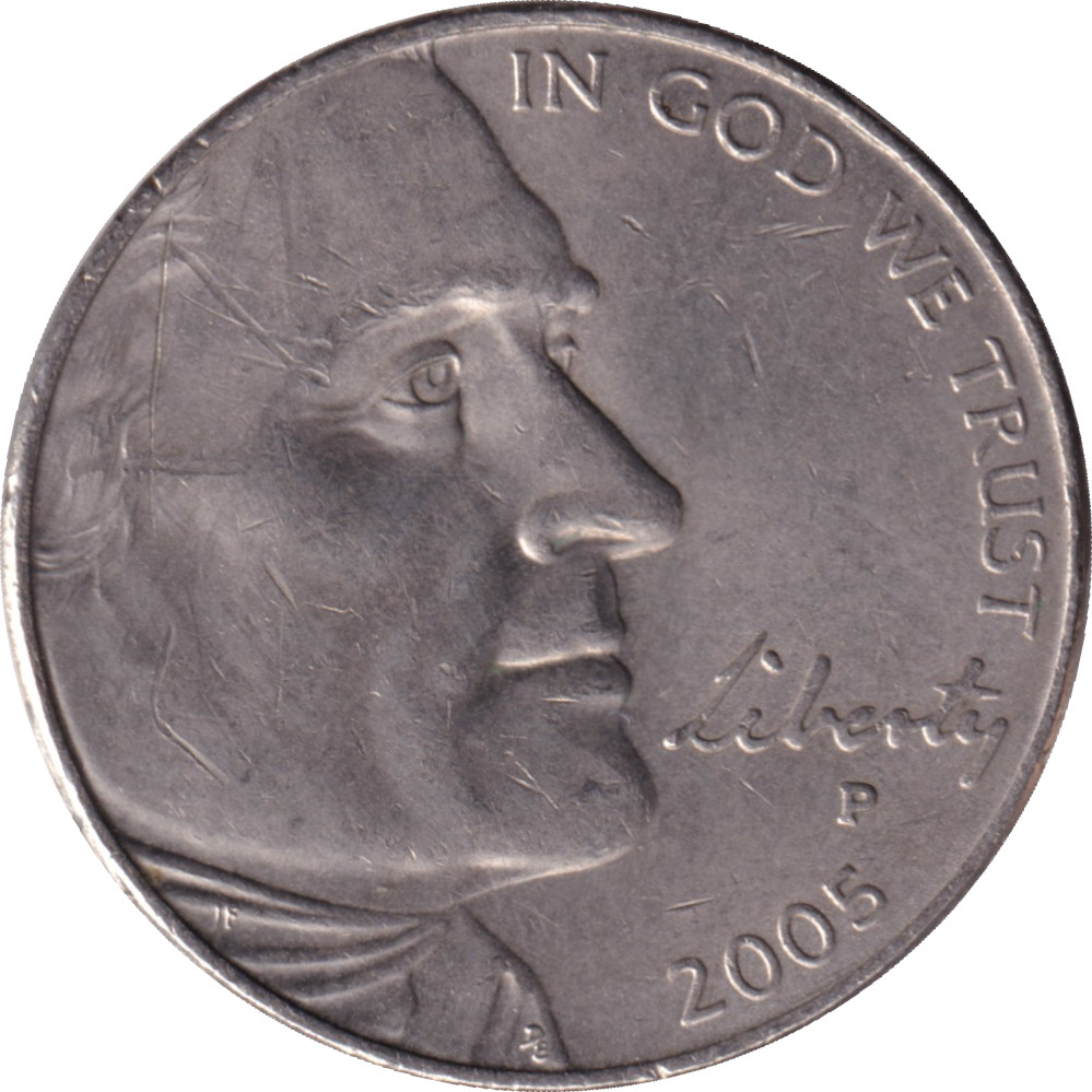 5 cents - Jefferson - Bison