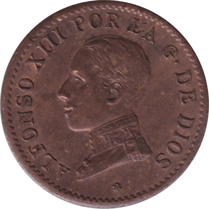 1 centimo - Alphonse XIII - Buste à gauche