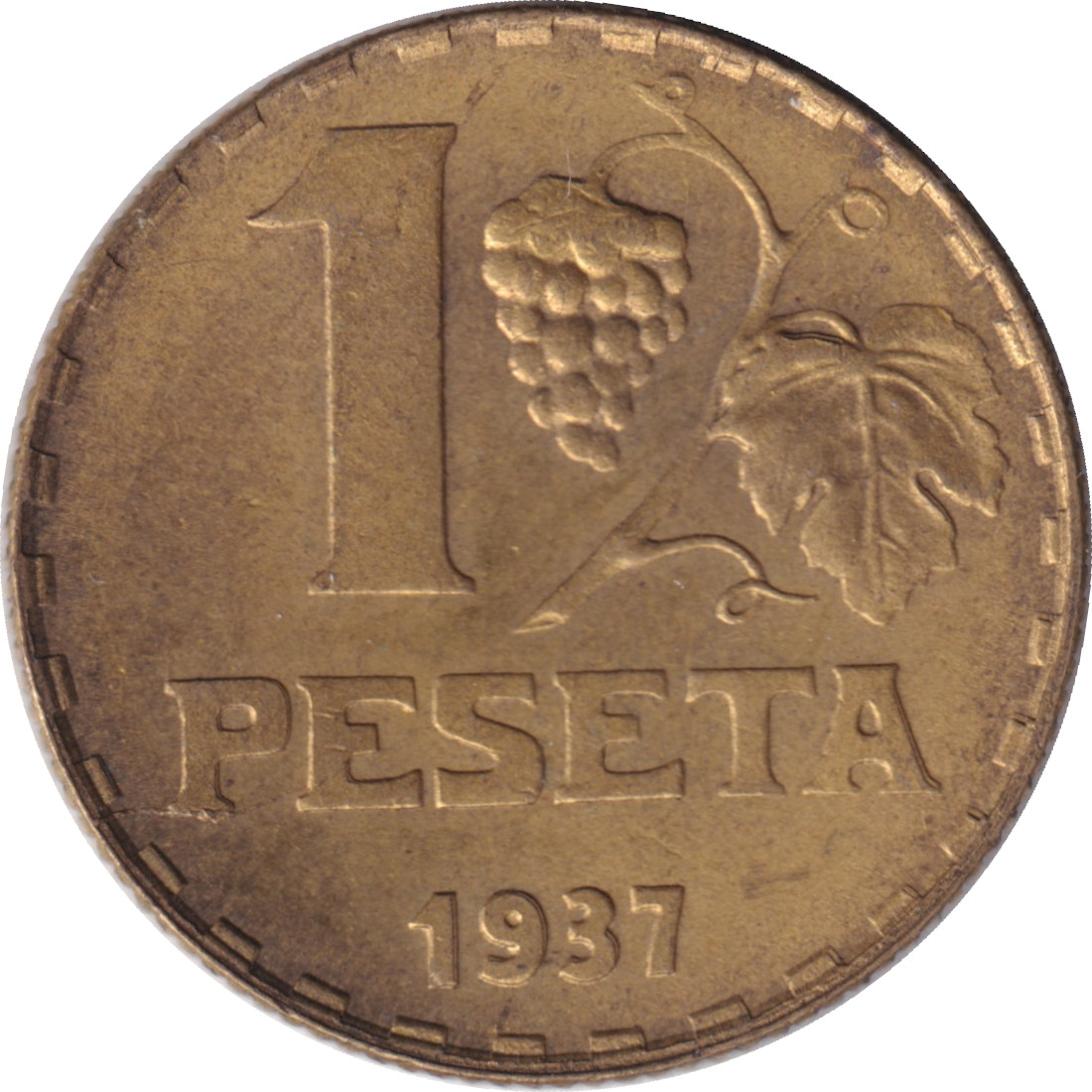 1 peseta - Grappe de raisin