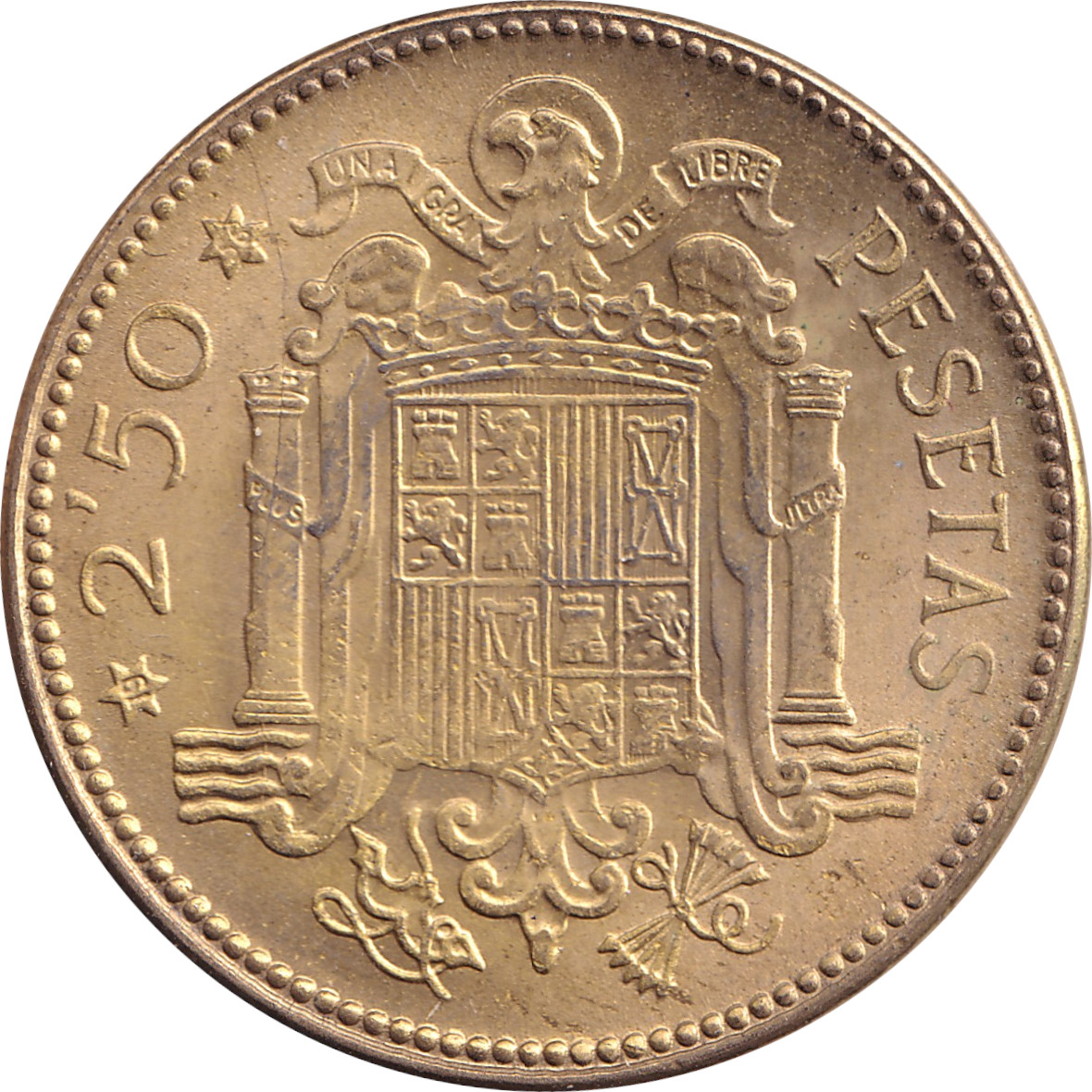 2 1/2 pesetas - Franco