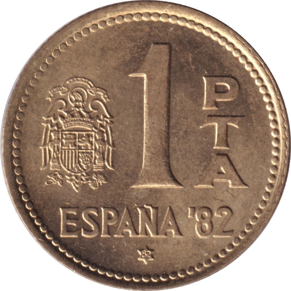 1 peseta - Juan Carlos I - Coupe du Monde