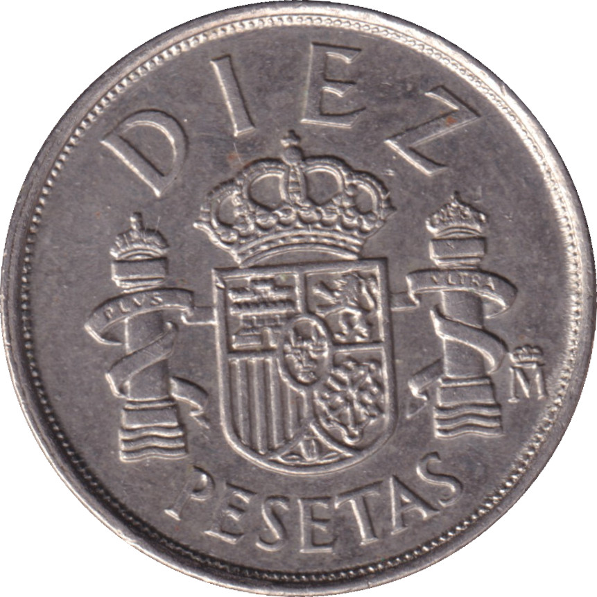 10 pesetas - Juan Carlos I - Tête mature - DIEZ PESETAS