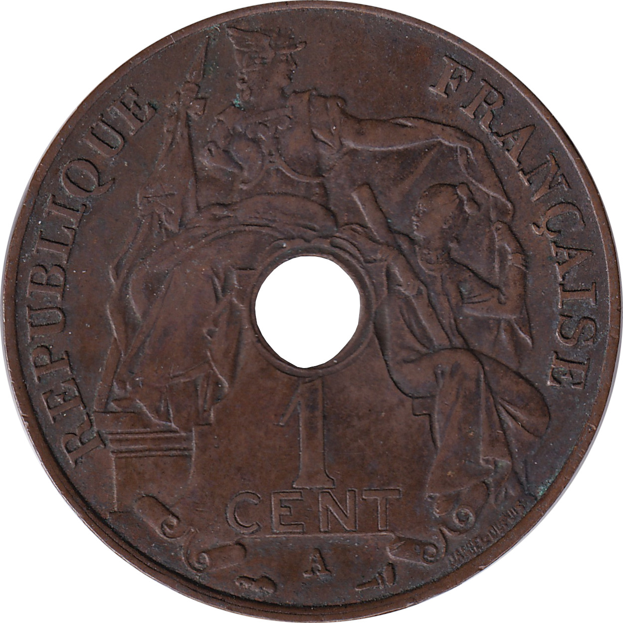1 cent - Statue