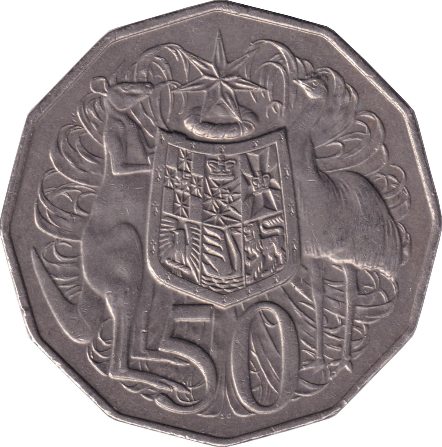 50 cents - Elizabeth II - Mature bust