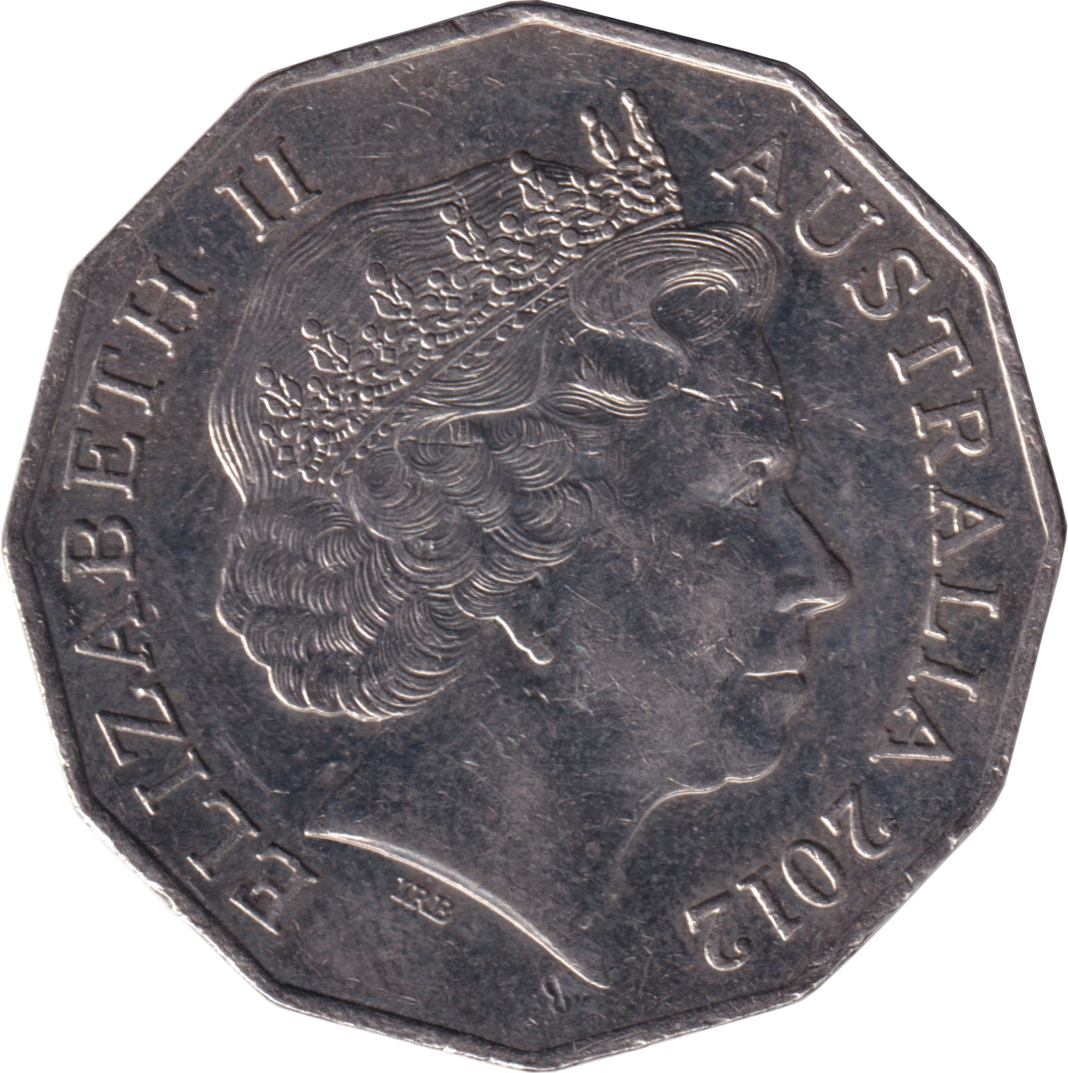 50 cents - Elizabeth II - Old head