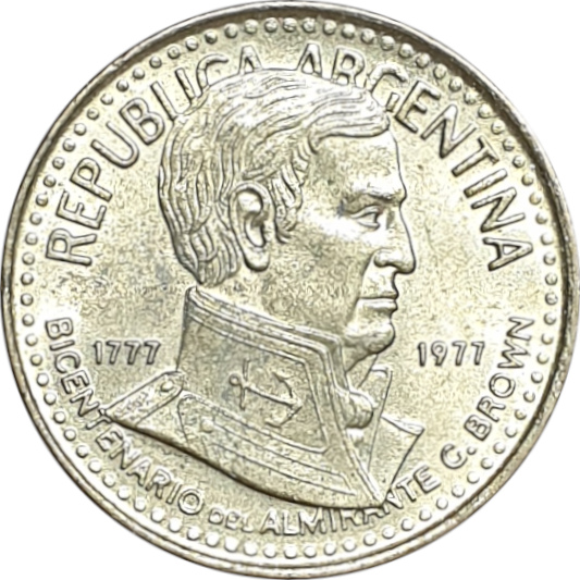 5 pesos - Amiral G. Brown - 200 years