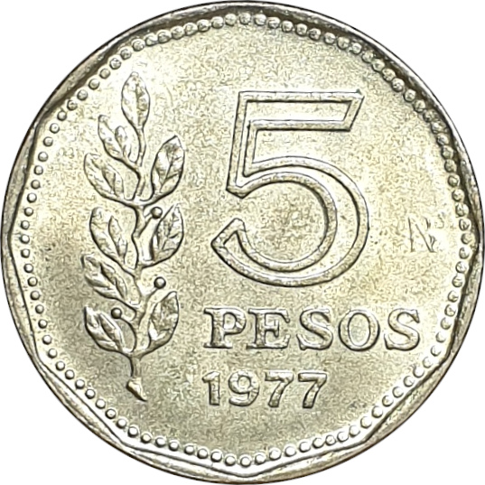 5 pesos - Amiral G. Brown - 200 ans