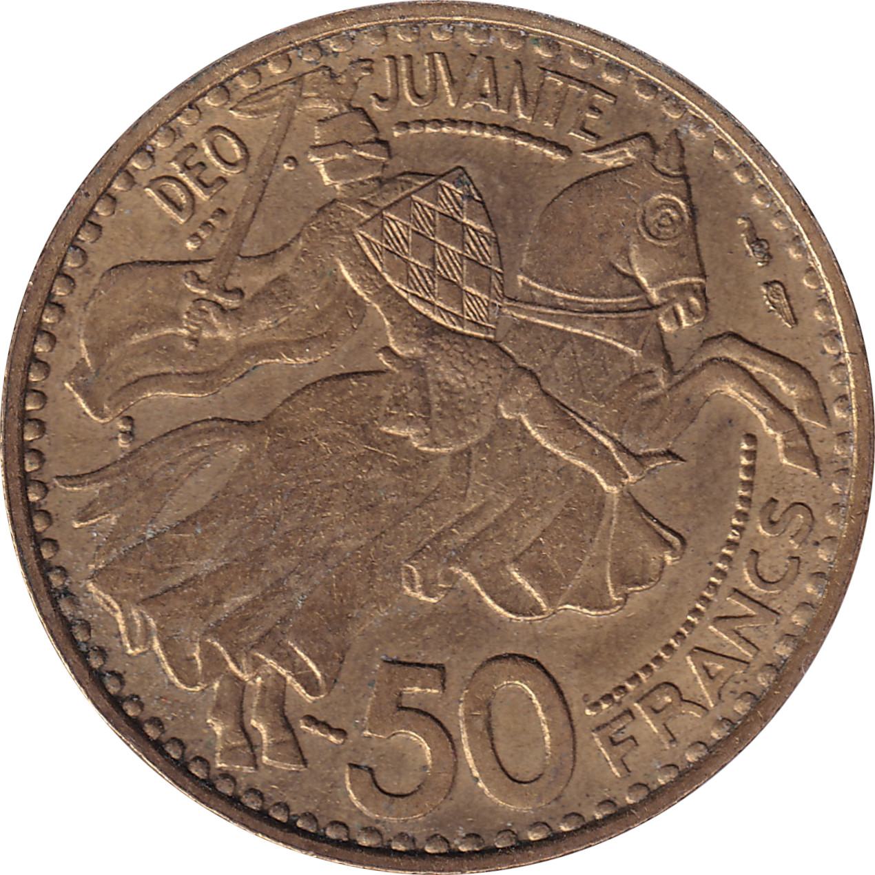50 francs - Rainier III