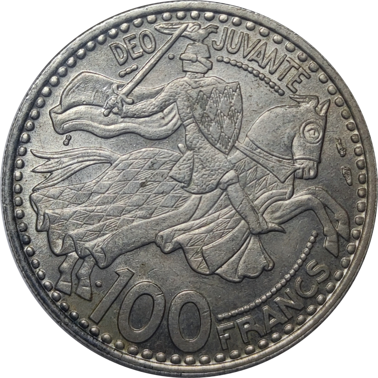 100 francs - Rainier III - Chevalier