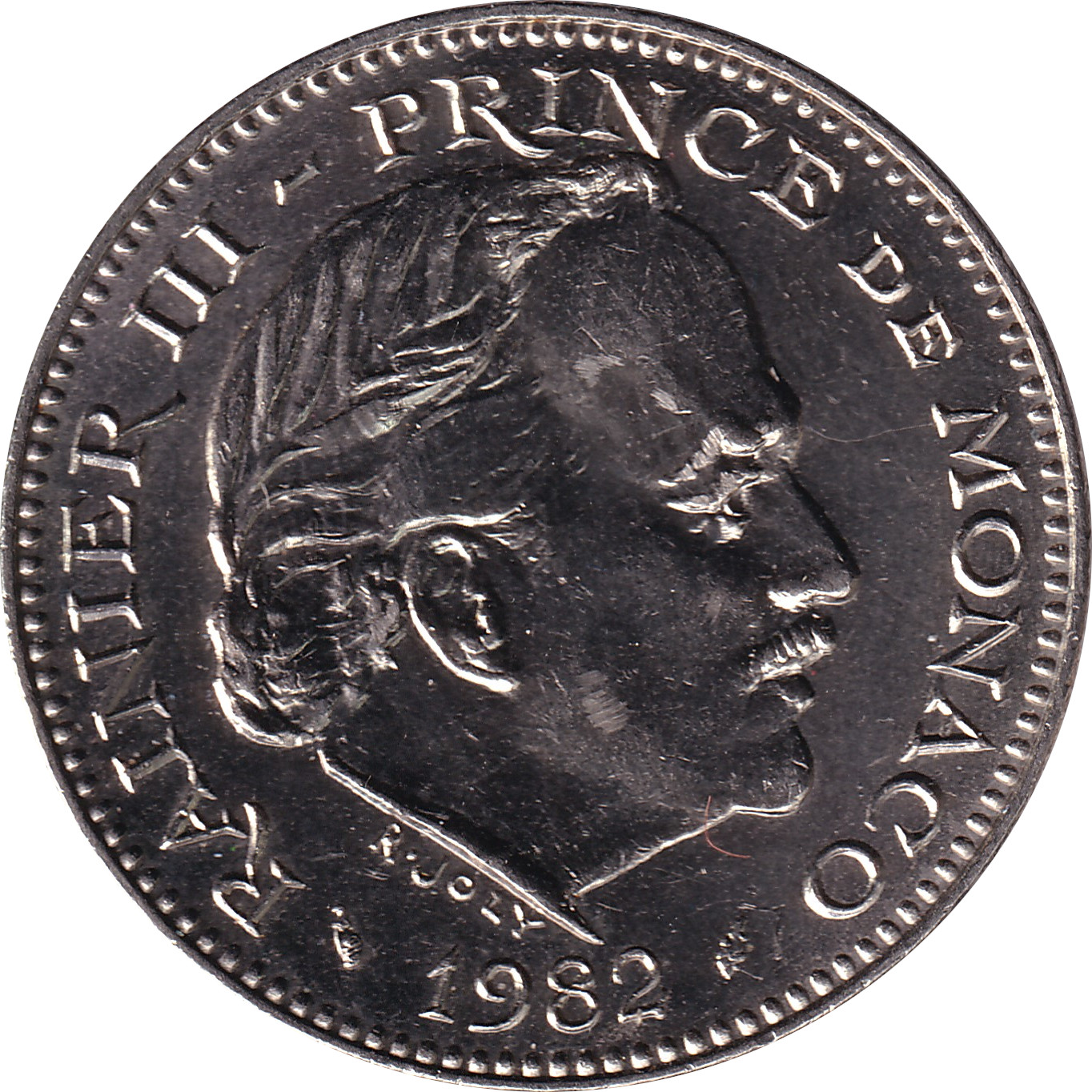 5 francs - Rainier III - Monogramme