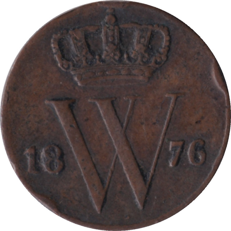 1/2 cent - Guillaume III - Monogramme