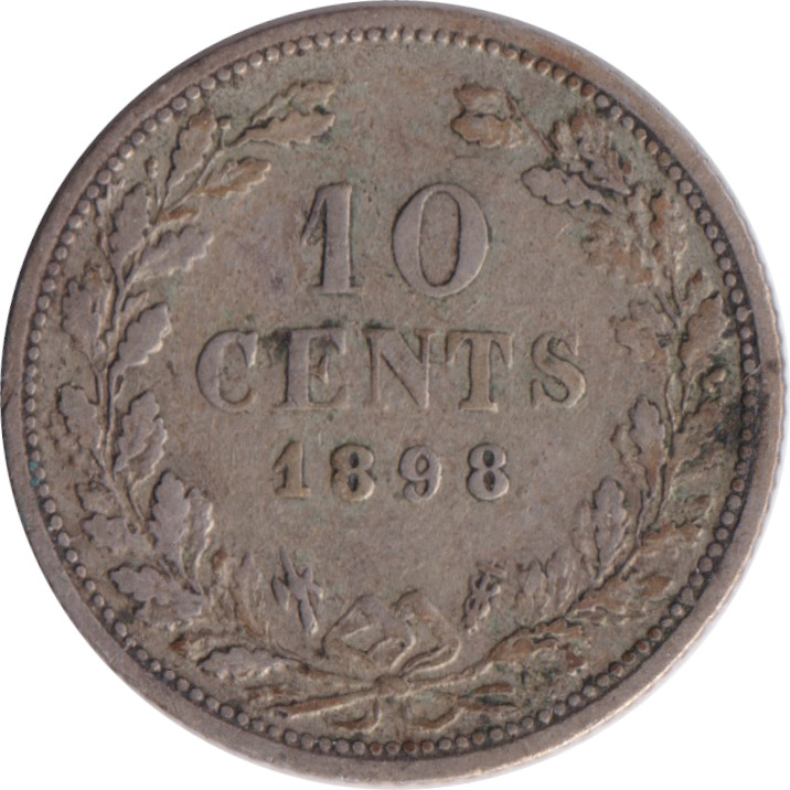 10 cents - Wilhelmina I - Petite tête enfantine