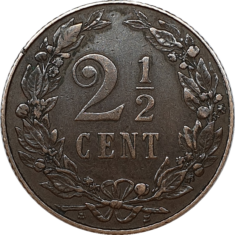 2 1/2 cents - Lion héraldique - Petites branches