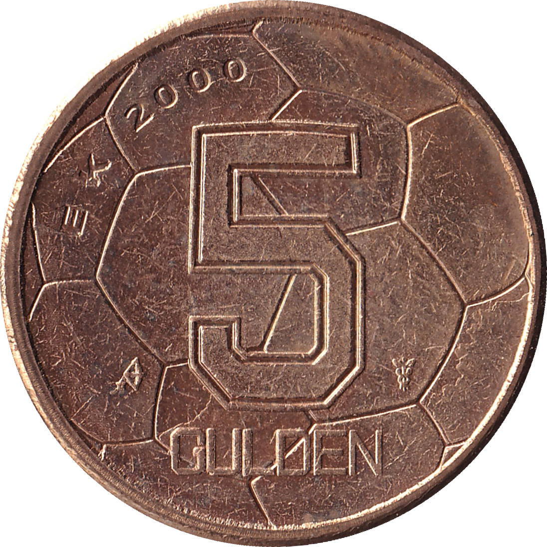 5 gulden - Euro 2000